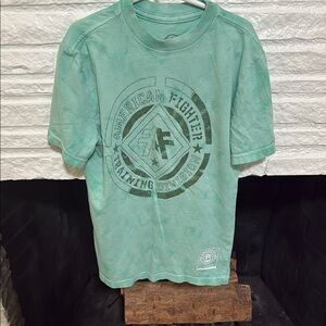 American Fighter Teal Graphic Tee